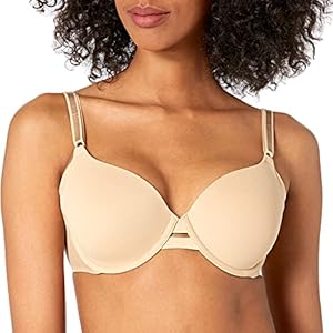 Calvin Klein Women's Invisibles Lightly Lined T-Shirt Bra, Bare, 32B