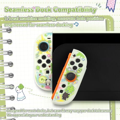 Image of GeekShare Slim Protective Case Compatible with Switch 2 (2025), Anti-Scratche and Shock-Absorption Dockable Hard Shell for Switch 2 Game Console - Lucky Clover Memo