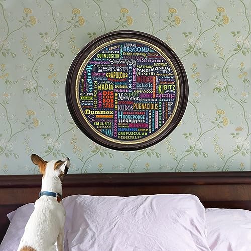 eeBoo Puzzle de 500 piezas - 100 Grandes Palabras Rompecabezas circular para adultos, diámetro de 23 pulgadas, hecho con cartón reciclado e tinta vegetal miniatura 6