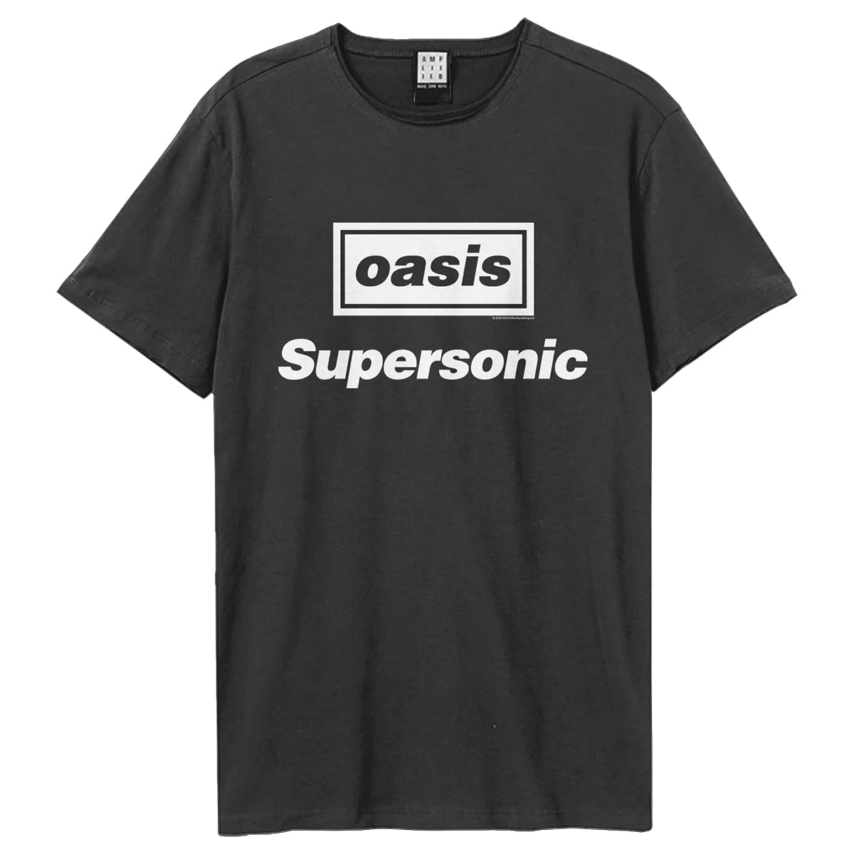 Amplified Men's Charcoal Unisex Adult Supersonic Oasis T-Shirt (Xl) (Charcoal)