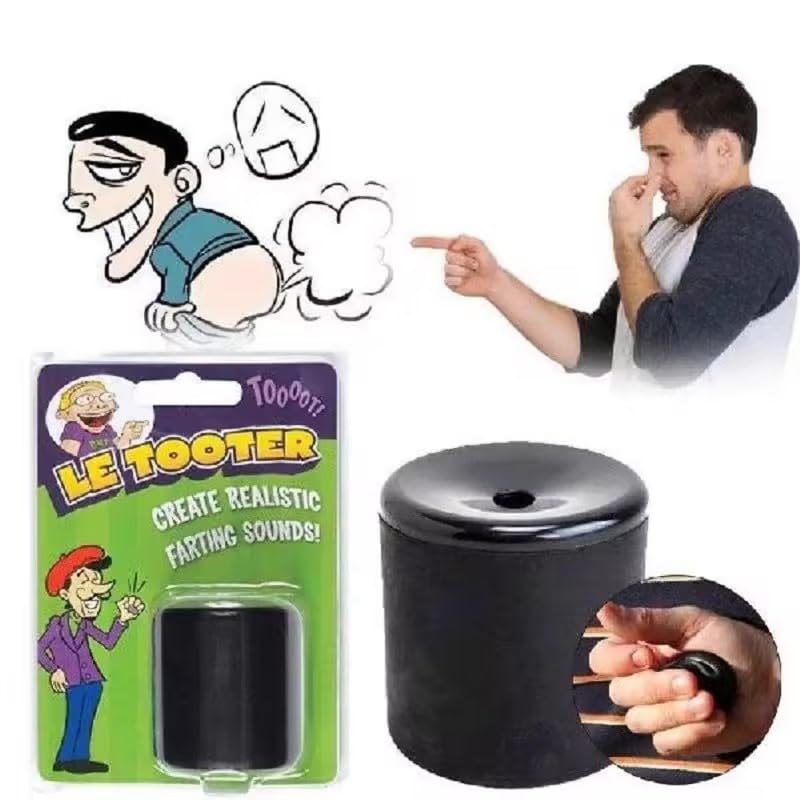 1Pc Novelty Squeeze Pooter,Practical Jokes Prank Farting Noise Maker,Fart Machine,Soft Joke Gift Fart Sounds Machine Toy,Prank Toy, Joke Toy for Party,Birthday,Gags and Practical Joke Toys(Black) - Image 3