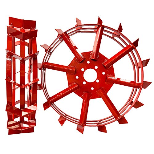 Grünwelt GW-ER600 Eisenräder 60 cm Schaufelrad Schaufelräder Eisenradset zum Pflügen Häufler Pflug Kartoffelpflug Furchenpflug Cover