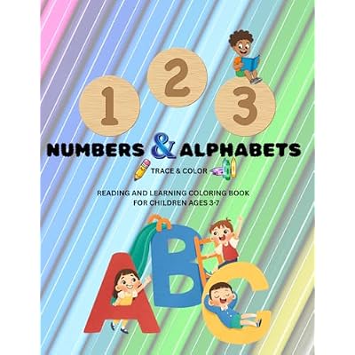 Numbers & Alphabets Trace & Color Reading And Learning Coloring Book