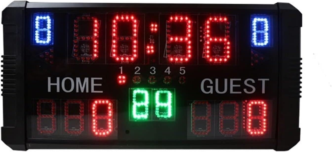 LED Digital Scoreboard LED Electronic Scoreboard, Portable Basketball Scoreboard Referee Scoreboards & Timers