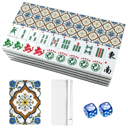 American Mahjong Set con 166 piezas acrílicas miniatura 1