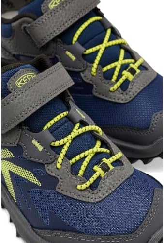 KEEN Unisex-Child Zionic Low Height Waterproof All Terrain Easy On Hiking Shoes, Magnet/Evening Primrose, 6