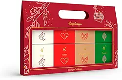 Kopenhagen Seleção de Tabletes Premium, 8 Minitabletes Sortidos com Chocolate Branco, ao Leite, Amargo e Caramelo com Flor de Sal, 160g