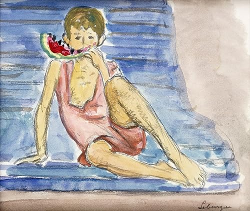 Peinture Henri Lebasque haut de gamme : œuvre abstraite sur toile de 60x90cm