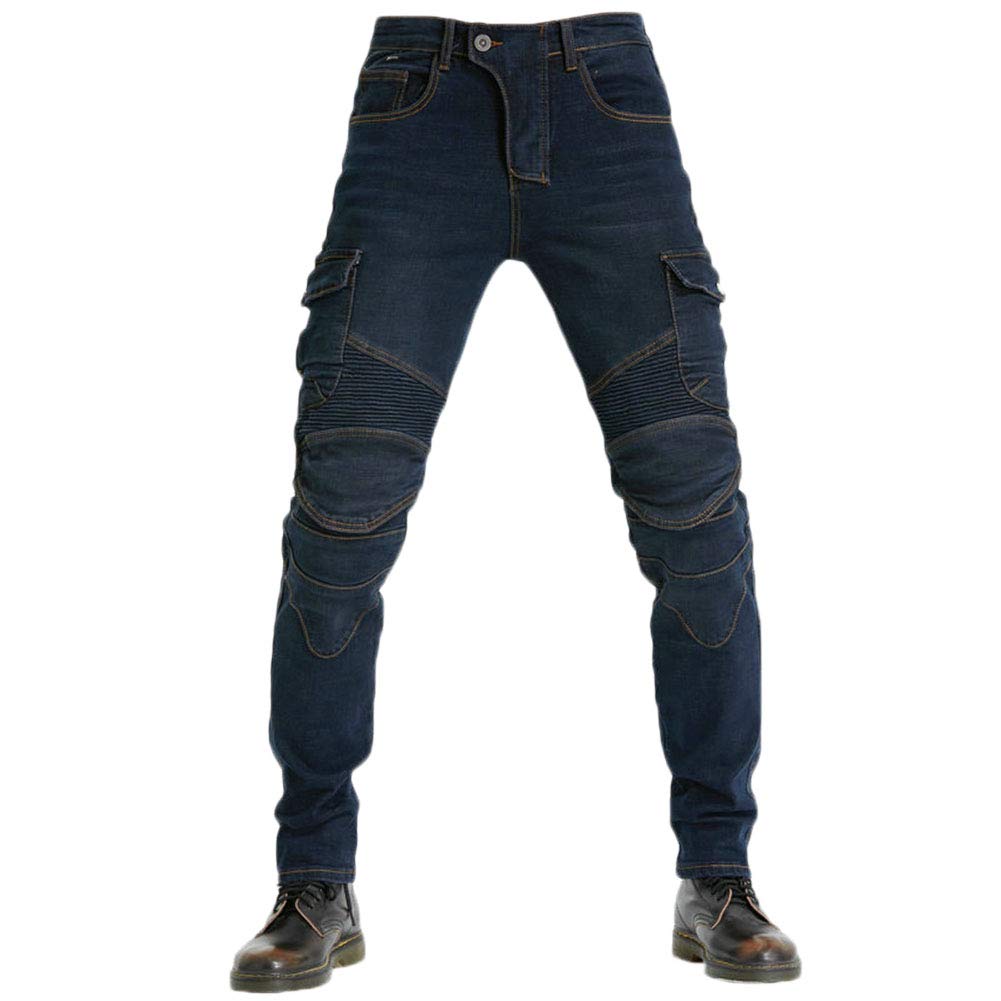 Herren Motorradhose Motorradjeans Denim Motorrad Hose mit Protektoren Motorradbekleidung Schutzkleidung Slim Fit Denim Hose