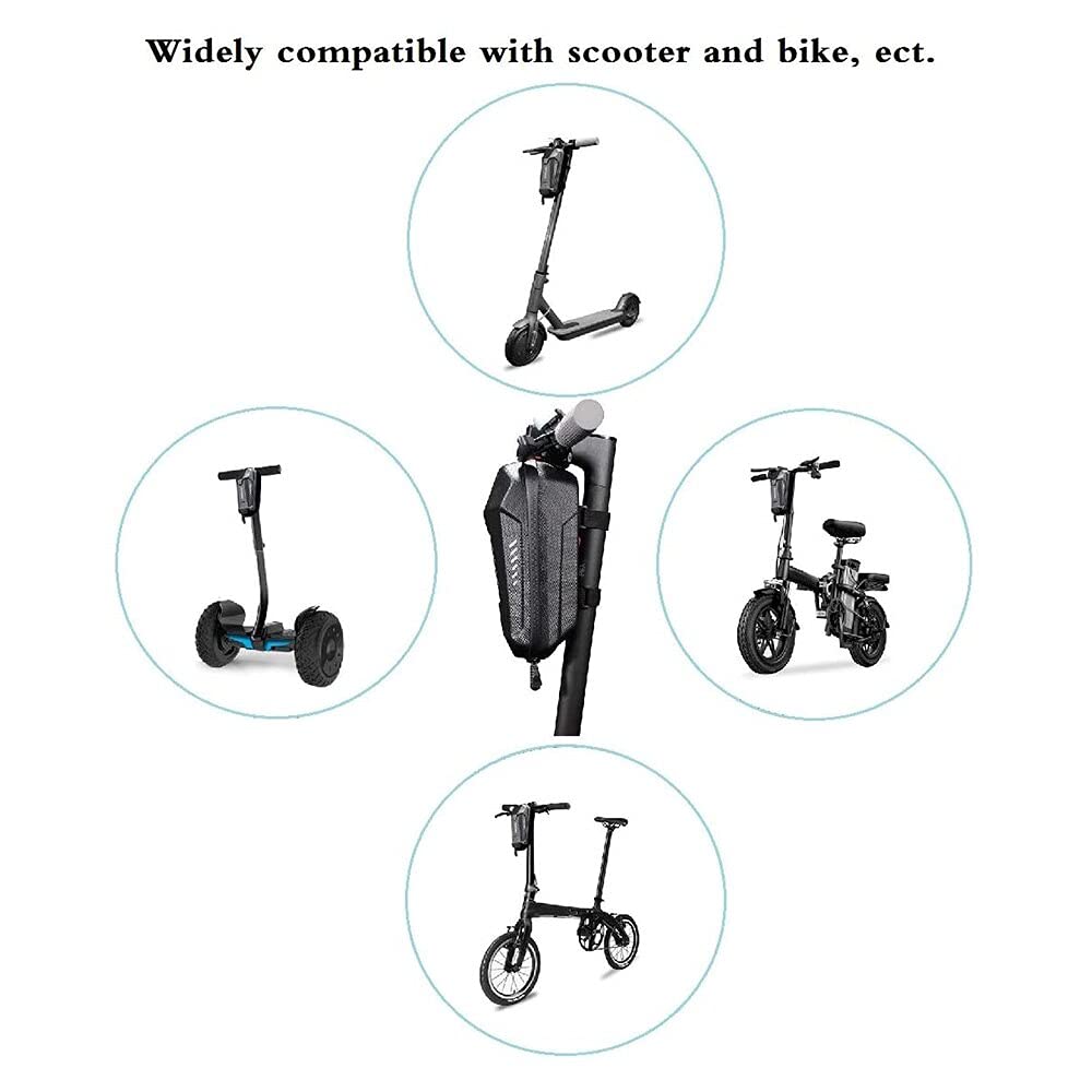 E Scooter Tasche Scooter-Aufbewahrungstasche 3L Roller-Lenker-Tasche-Roller vorne hängende Tasche wasserdicht Eva Reparaturwerkzeuge tragen. 331 (Color : Black)
