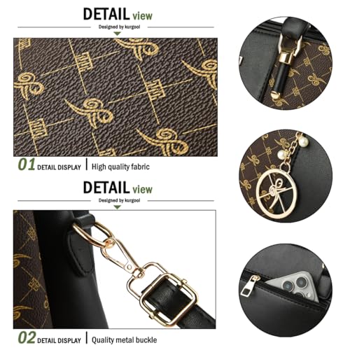 Image of KURGOOL Women Purses and Handbags Top Handle Satchel Shoulder Bags Messenger Tote Bag for Ladie