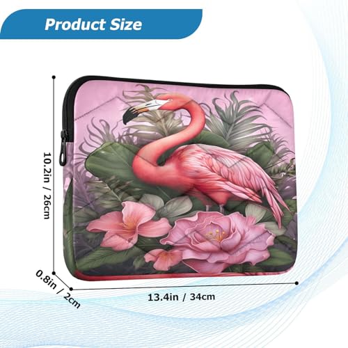 Funda para portátil de 13-14 pulgadas color rosa flamingo miniatura 3