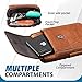Hengwin Leather Cell Phone Holster Fit for iPhone 17 Pro Max 16 Pro Max 15 Pro Max 14 Pro Max Samsung Galaxy S25 Ultra S24/S23 Ultra Belt Pouch Shoulder Bag Crossbody Purse Case with Belt Clip (Brown)