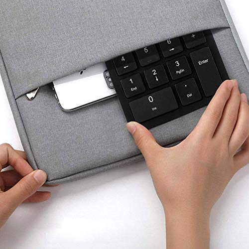Numeric Keypad, TedGem 2.4GHz Portable Number Pad Wireless Number Pad with USB Receiver, 22-Key Number Pad for Laptop Shortcut Keypad Data Entry for Laptop Desktop Computer PC (Black) - Thumbnail 4