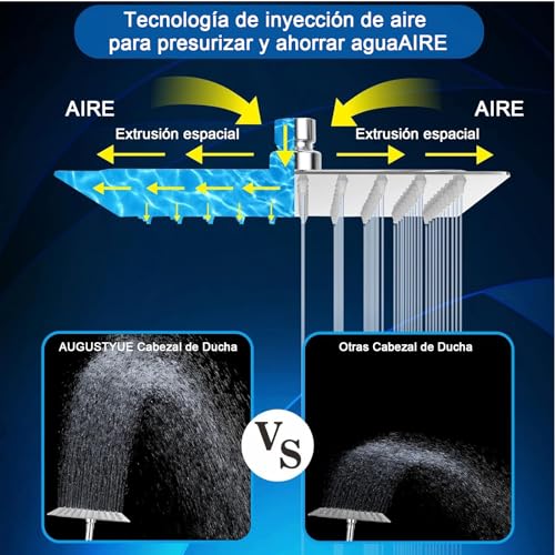 El mejor review de Regaderas para baño cuadradas que puedes comprar esta semana. 30 Imagen adicional