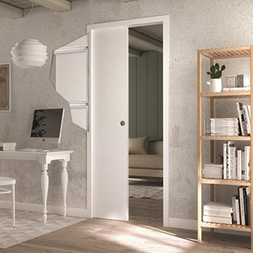 Kit de sistema de marco de puerta simple Rocket Door Steel Frame para puerta de 28 x 80 pulgadas (puerta no incluida) miniatura 7