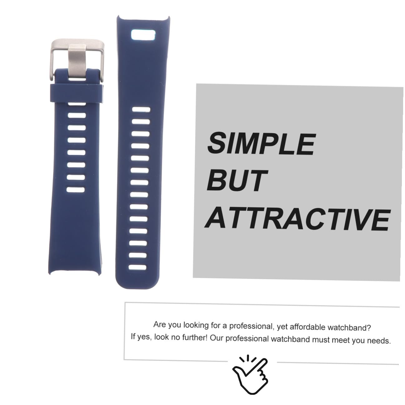 Holibanna Silikon-armband Als Ersatz Für Smartwatch-uhrenarmbänder Schnellverschlussarmband Für Fitness-tracker-geräte Bequemes Armband Für Herren Und Damen (mitternachtsblau)
