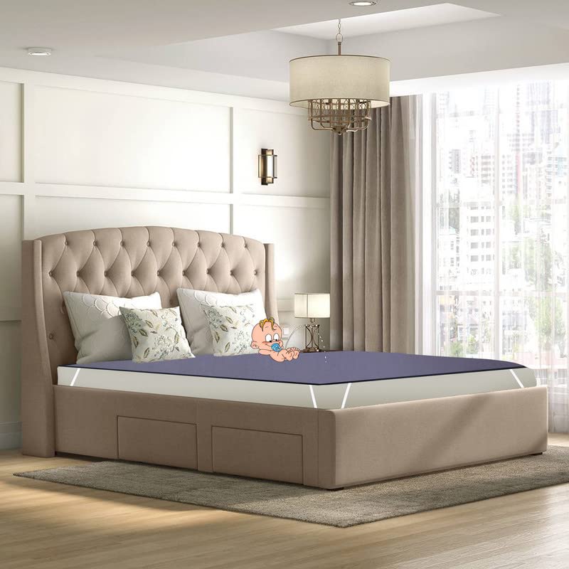NItasha Mattress Cover for King Size Bed 75"x72"x6" - Waterproof Dustproof Mattress Protector Cover Grey Color-image-29