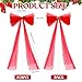 Christmas Tree Topper Bow 47 Inch Tulle Large Red Bows for Christmas Tree Red Tree Topper Bow Christmas Wreath Bows for Room Backdrop Wedding Bachelorette Baby Shower Bridal Shower Xmas Tree Topper