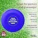 DISCOUNT PROMOS Custom Frisbees 9.25 inch. Set of 50, Personalized Bulk Pack - Fun Outdoor Games for Adults and Family - Reflex Blue