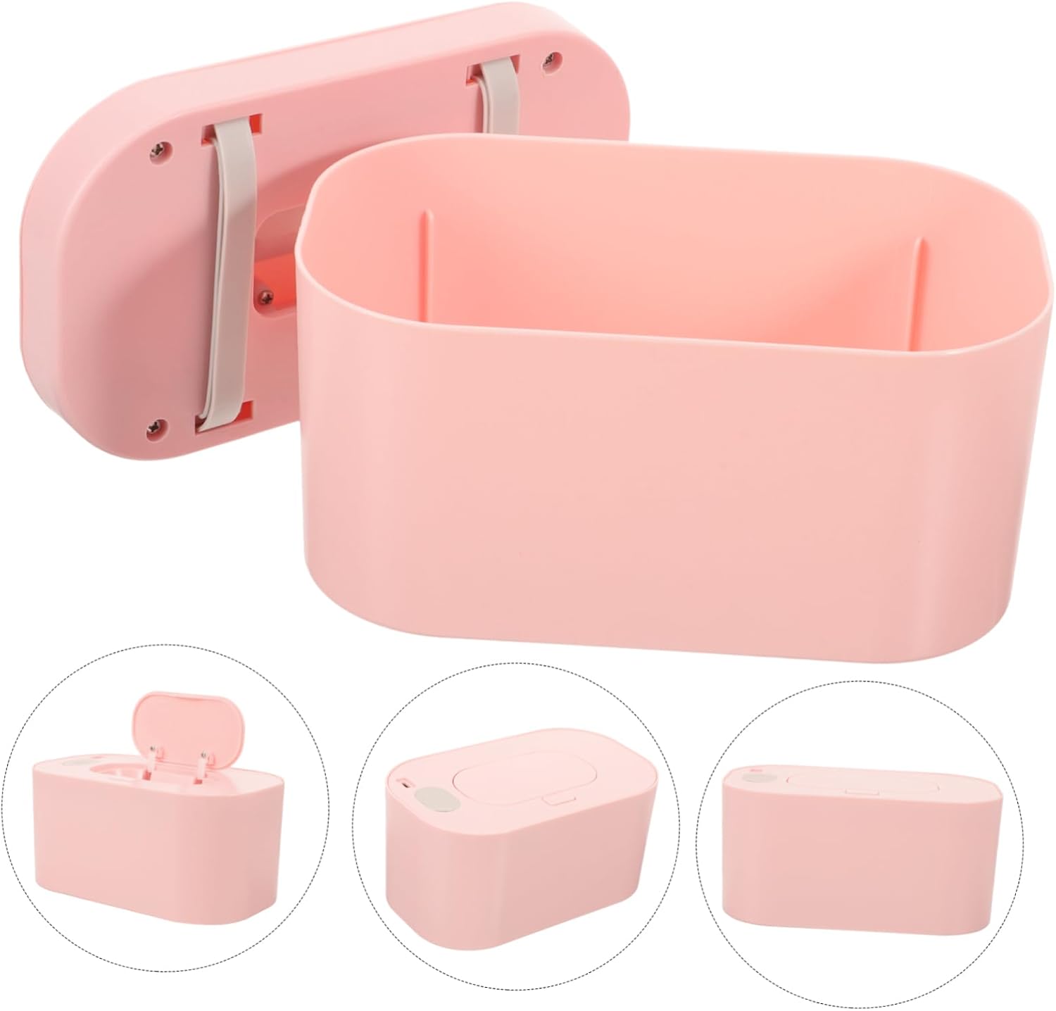 ABOOFAN Usb Wet Wipe Heater Portable Tissue Wipe Warmer for Travel Compact Design Safe Material Multi-functional Insulation Box Pinkmechanical Style