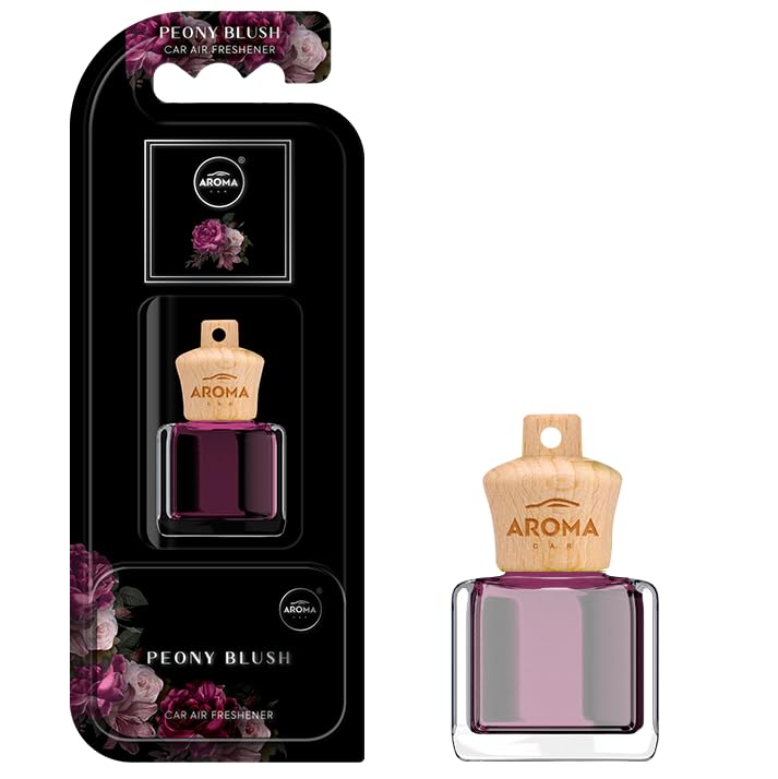 Image of Aroma Car Perfume Wood Air Freshener Peony Blush 7ml