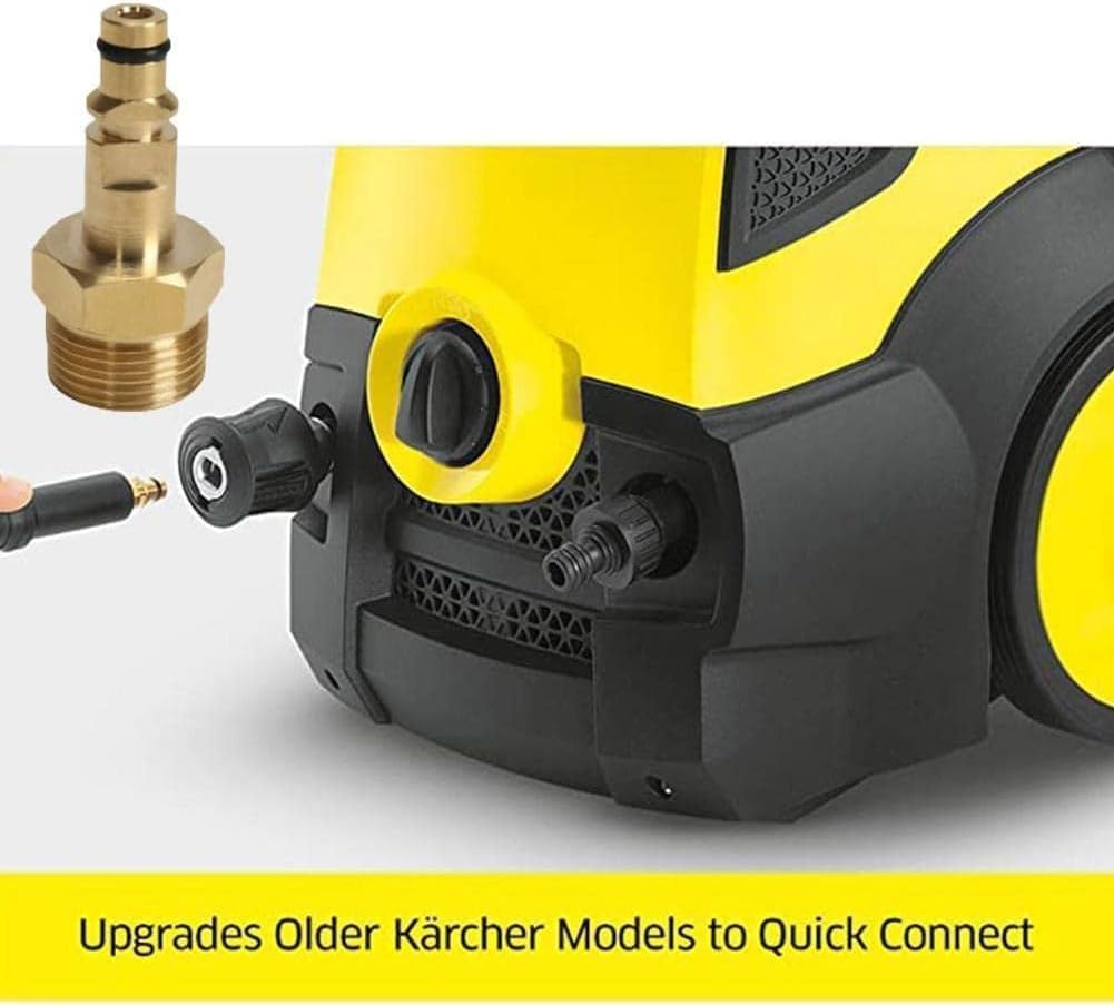 Gold Adapter High Pressure Washer Hose Adapter Pressure Pipe Quick Connector Converter Fitting for K Series Pressure Washer, Pressure Pressure Washer Parts and Accessories