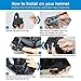 QSPORTPEAK 2X BT-S3 Motorcycle Intercom Communication System, Motorbike Bluetooth Headset with Microphone, Helmet Wireless Headphones for Riding/Skiing - 2 Pack