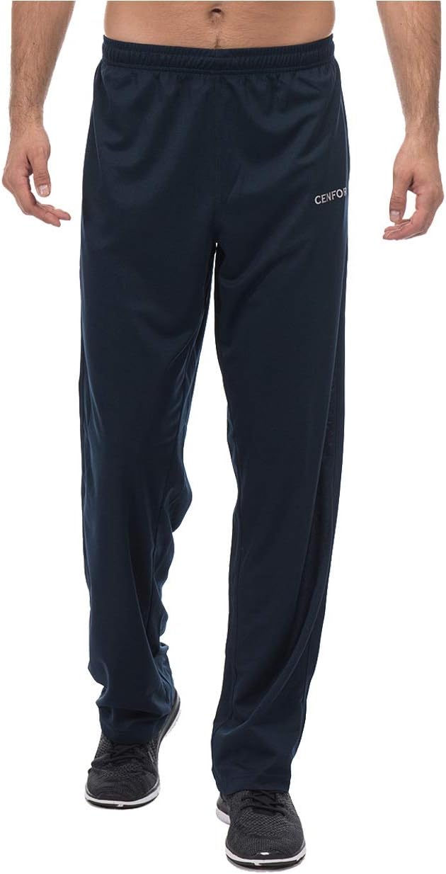 CENFORMen's Sweatpants with Pockets Open Bottom Workout Pants, for Athletic, Jogging, Training, Casual