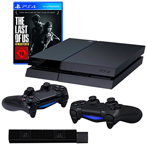 PlayStation 4 - Konsole inkl. The Last of Us Remastered + 2 DualShock 4 Wireless Controller + Kamera