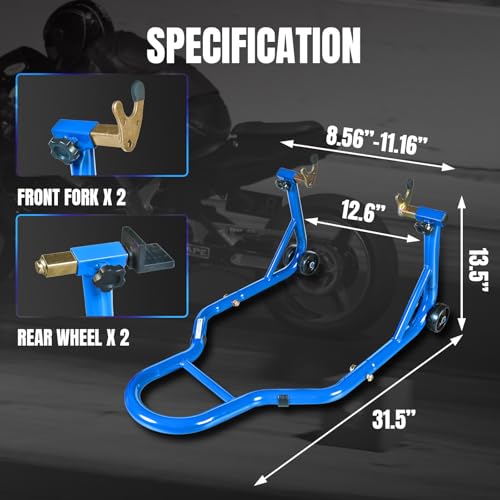 image for Jack Boss Motorcycle Stand Rear Combo Wheel Lift Stand, 500Lbs Capacit