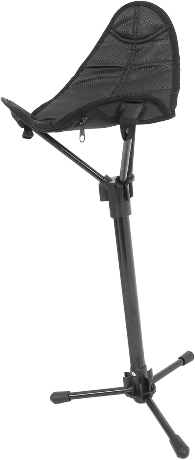 Outdoor Folding Stool Portable Camping Chair for Fishing Hiking Picnics Lightweight Compact Stable Design Telescoping Height Feature