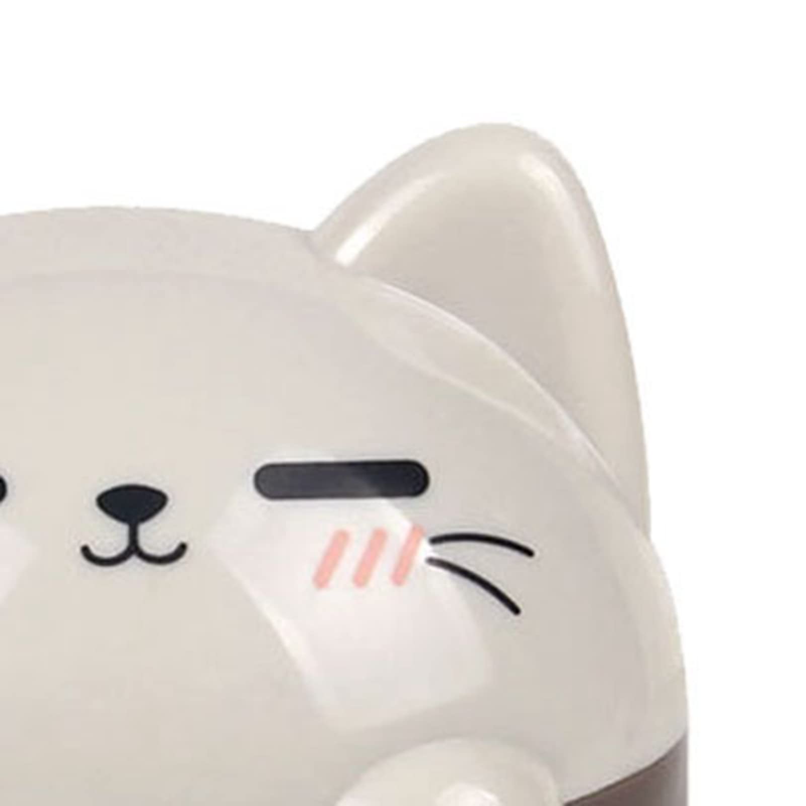 HEITIGN Aspirateur de Bureau pour Chat/Chien, Mini Balayeuse de Poussière de Table Portable sans Fil Rotatif USB en Plastique ABS pour la Maison, Le Bureau, Le Clavier, L'école(Chat)