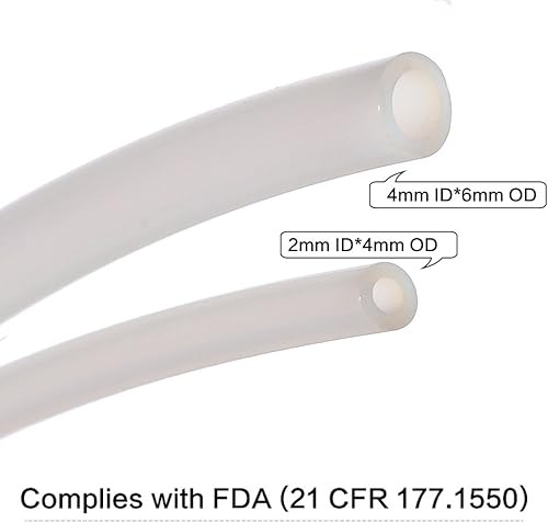 Miniatura 4 de Tubo de teflón PTFE de 5 pies - 0.157in de diámetro interior x 0.236in de diámetro exterior para impresora 3D Bowden de filamento 3.0 - Tubo de