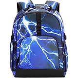 Choco Mocha Mochila infantil para escola primária de 43 cm, Azul-relâmpago, 17 inch