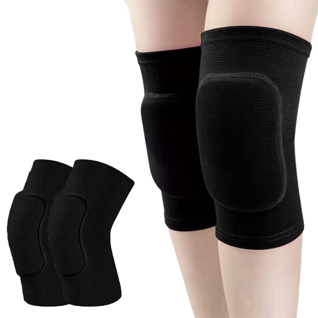 Genouillères De Danse COYUN – Lot De 2 Manches En éponge, Respirantes, Anti-douleur, Pour Volley, Foot, Yoga, Running, Cyclisme