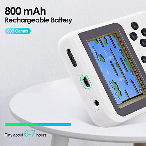 Proslife Handheld Game Console,Mini Game Player Machine Built-in 800 Classic Games Support Connecting TV & Two Players,Gift Birthday for Kids, Adults
