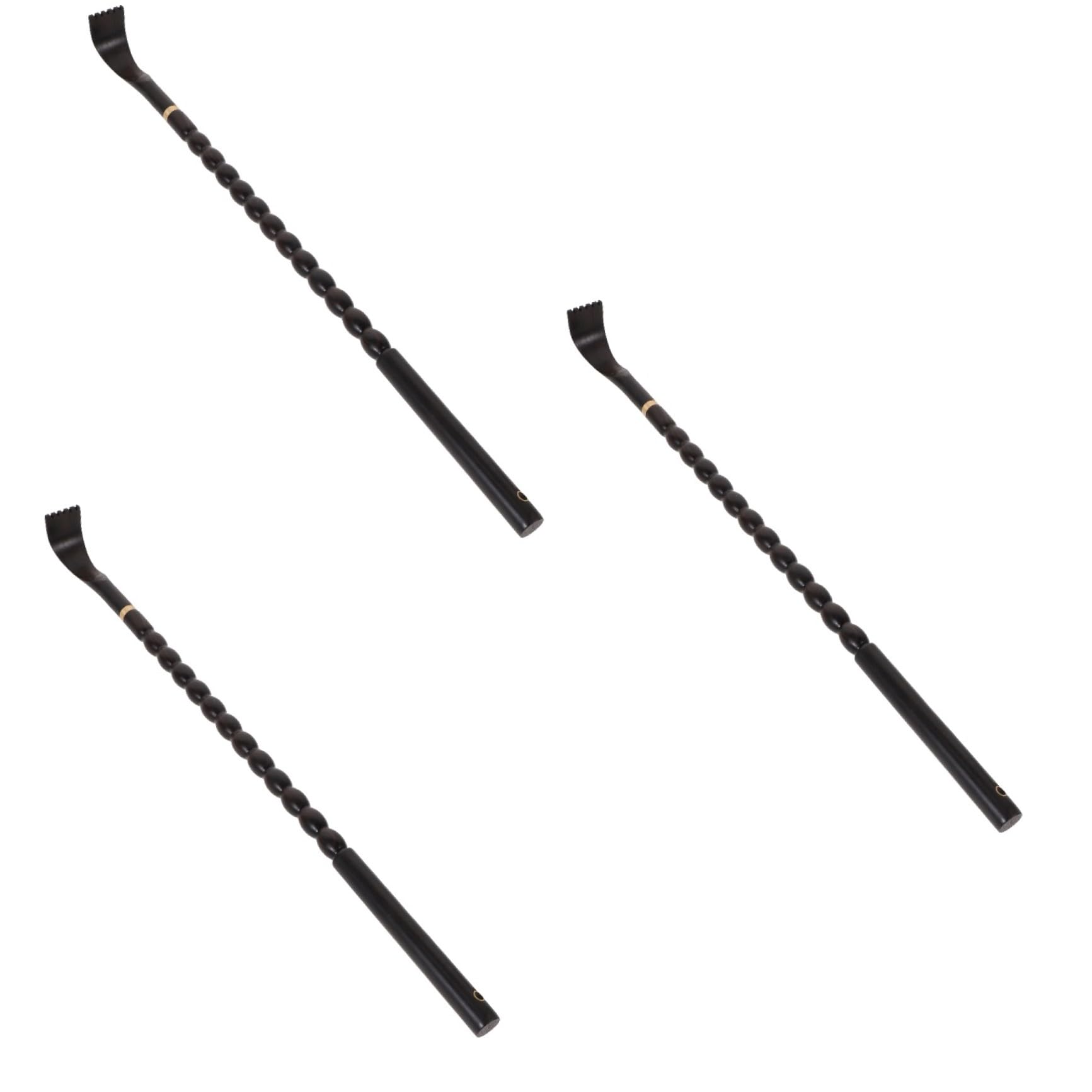SHERCHPRY 3 Piezas cosquillas rascador de espalda herramienta masajistas largo rascador de cuerpo rascadores de espalda automasajeador de espalda raspador ébano Black