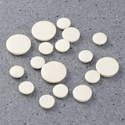 Generic 17 Pcs Compacto Premium Almofadas Clarinete Clarinete Bocal Patches Pads Almofadas ( Branco