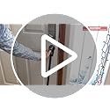 SECURITYMAN 2-in-1 Door Security Bar & Sliding Door Security Bar - Door Jammer Constructed of High Grade Iron - Black Door Stoppers Security Bar