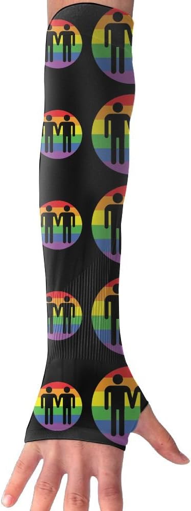 HAIRUIYD Arm Sleeves Lgbt Resist Gay Pride Women's Anti-uv Sun Protection Forearm Block Fingerless Long Arm Warmer