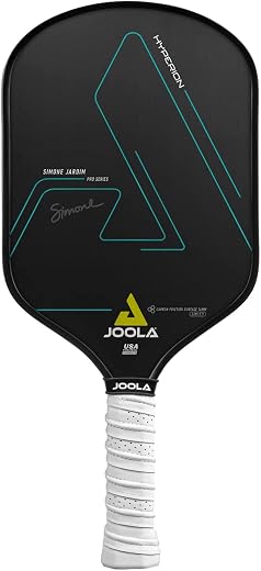 JOOLA Simone Jardim Hyperion CFS Swift Pickleball Paddle - USAPA Approved for Tournament Play - 14mm Carbon Fiber Pickle B...