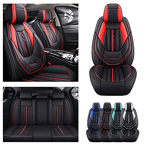 Car Luxury Seat Cover Front Rear Vehicle Leather Cushion Cover Universal Automobile Protector