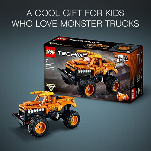 Technic Monster Jam El Toro Loco 42135 Model Building Kit; A 2-in-1 Pull-Back Toy for Kids Who Love Monster Trucks; Makes A Great Birthday Gift for Monster Truck Fans; for Ages 7+ (247 Pieces) - Lego - Immagine 5