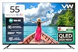 VW 140 cm (55 inches) Nano Sync Series 4K Ultra HD Smart JioTele OS QLED TV VW55JQ1 (Black)