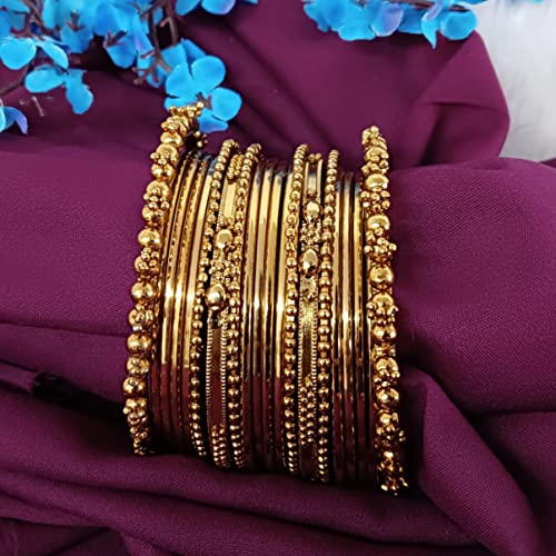 Efulgenz Boho Vintage Antique Ethnic Gypsy Tribal Indian Oxidized Combo Bracelet Bangles Set Jewelry #TOP1
