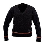 uniforme hogwarts gryffindor  Harry Potter - Jersey del uniforme de Hogwarts, Gryffindor, prenda de la película, fabricado en Escocia, 100 % lana de cordero. Negro
 XS