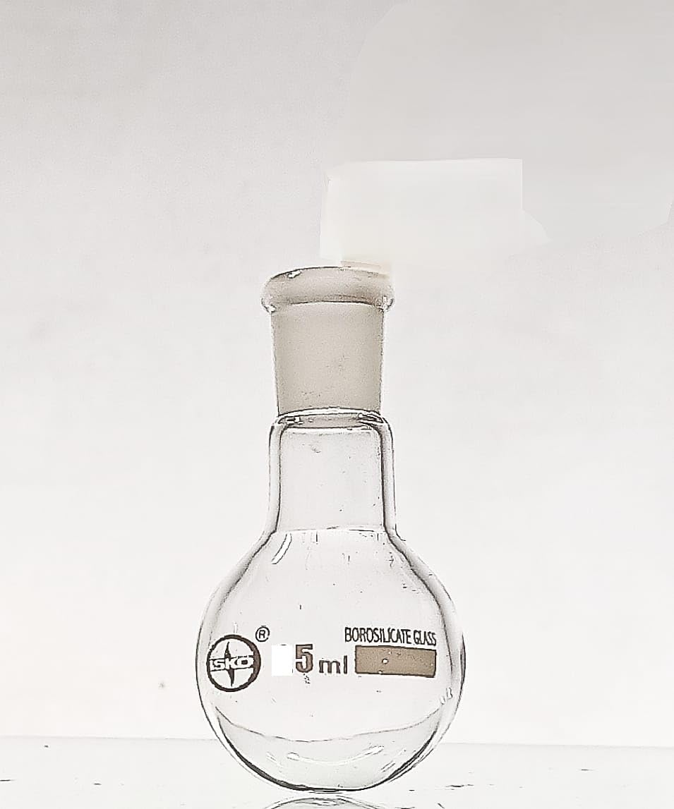 ISKO® Round Bottom Boiling Flask with B-24 Joint set of 2 (5ml, 2) (B0BB2TYSKJ) Amazon Price History, Amazon Price Tracker