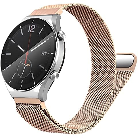GGOOIG For Xiaomi Mi Watch Metal Bracelet, Mesh Braided Stainless Steel Strap, Interchangeable Bracelet for Xiaomi Mi Watch / Mi Watch S/Mi Watch S1 Active - Not for Xiaomi Mi Watch Lite Cover