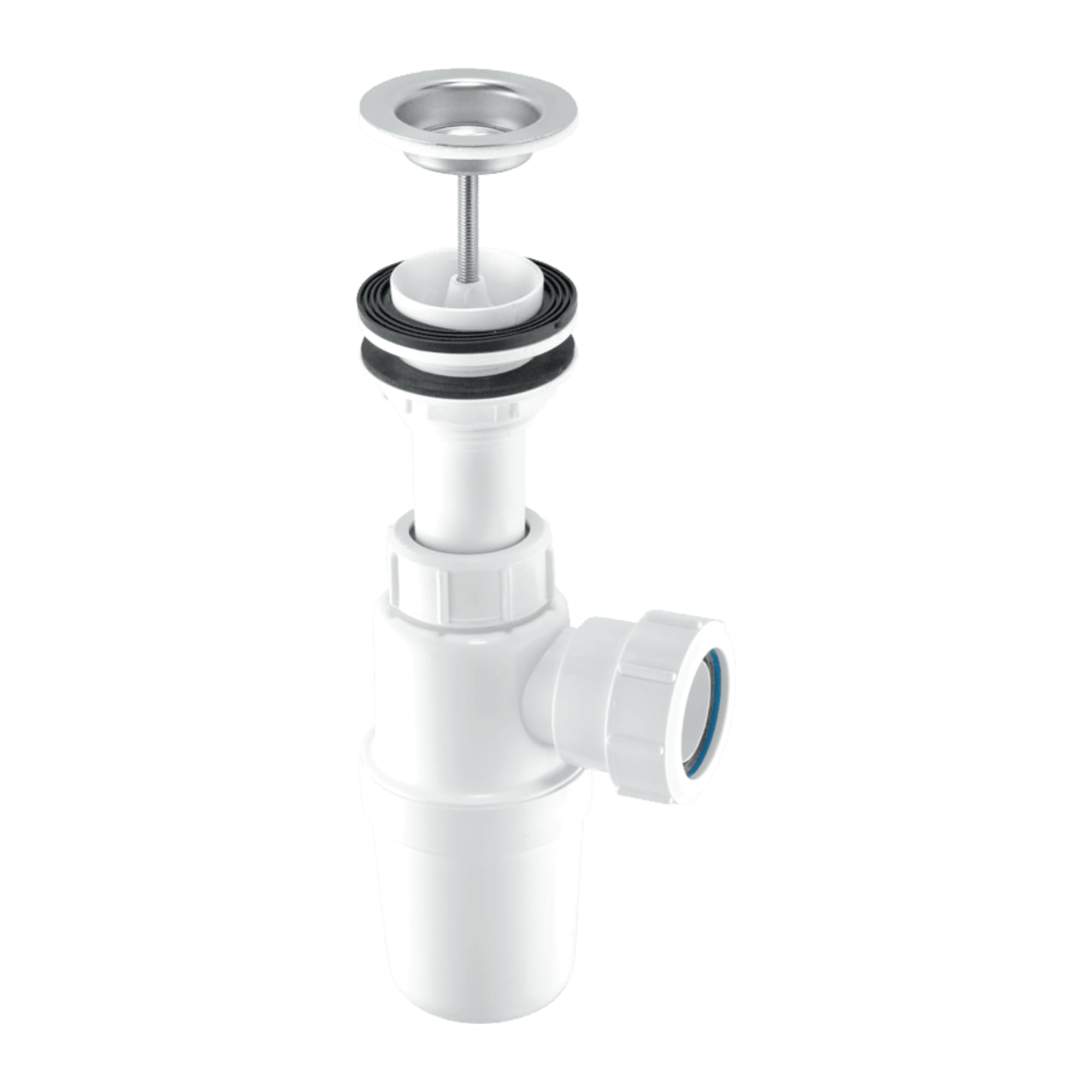 McAlpine Adjustable Inlet Basin Trap with Centre Pin Waste with 40mm Mutlifit Outlet AA10W